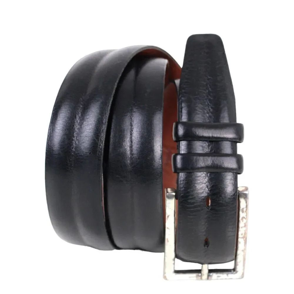 John W. Nordstrom BLACK GENUINE LEATHER 1.25"Wd CASUAL DRESS MEN'S BELT 38 (8U